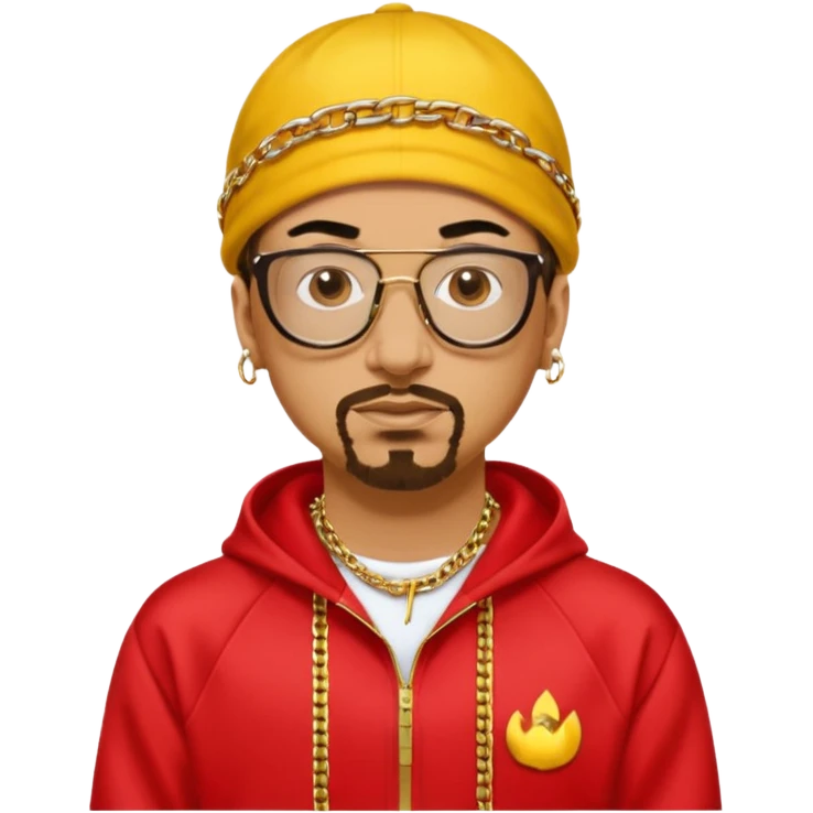 Ali G with red outfit emoji
