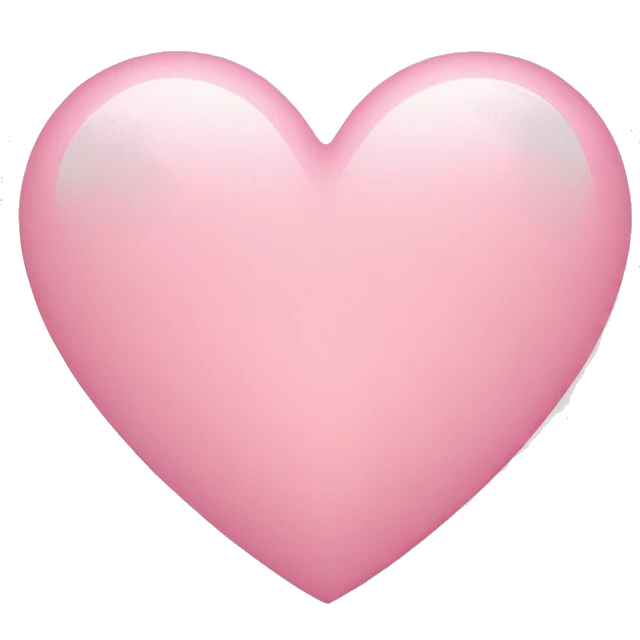 Light pink heart emoji