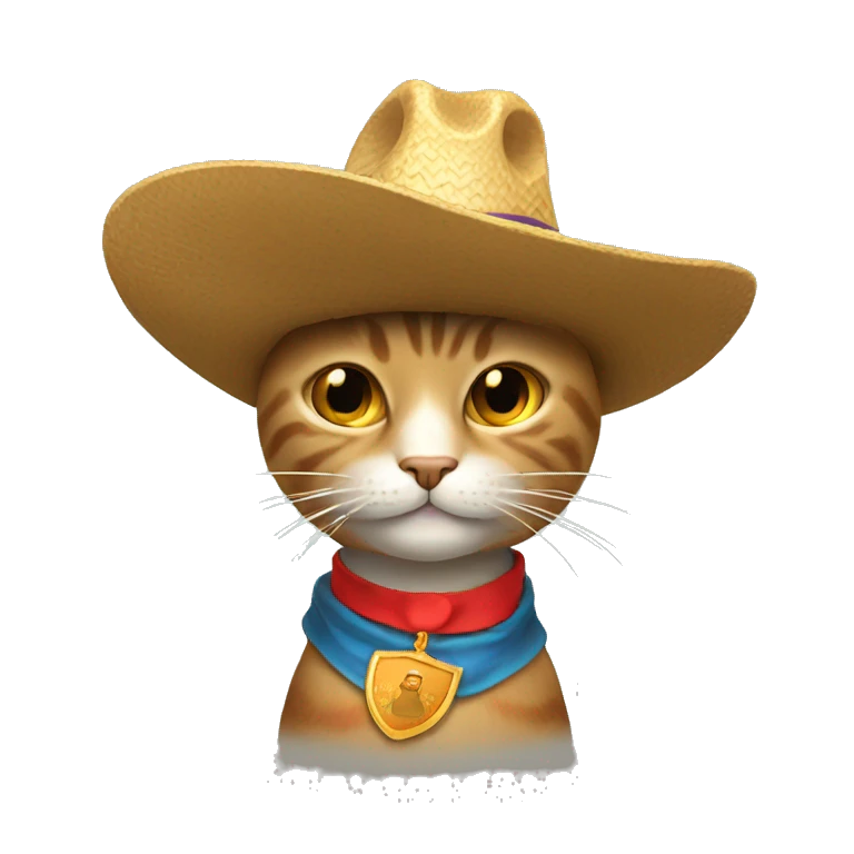 gato con sombrero de copa emoji