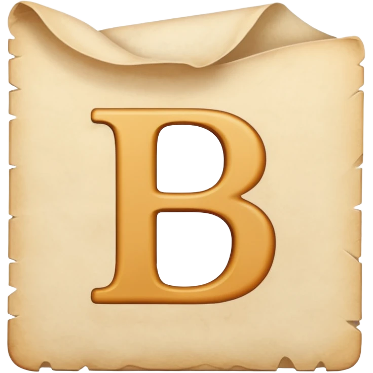 Pale beige letter emoji