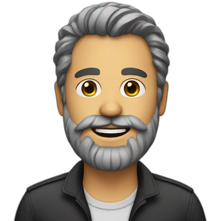 Film director with beard emoji