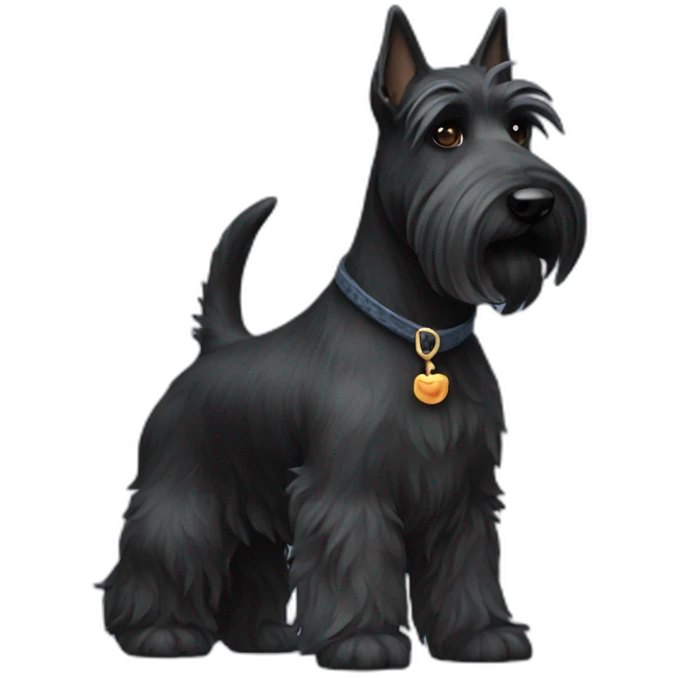 dog scottish terrier full body emoji
