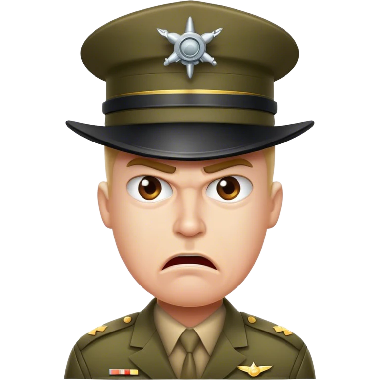 Angry drill sergeant  emoji