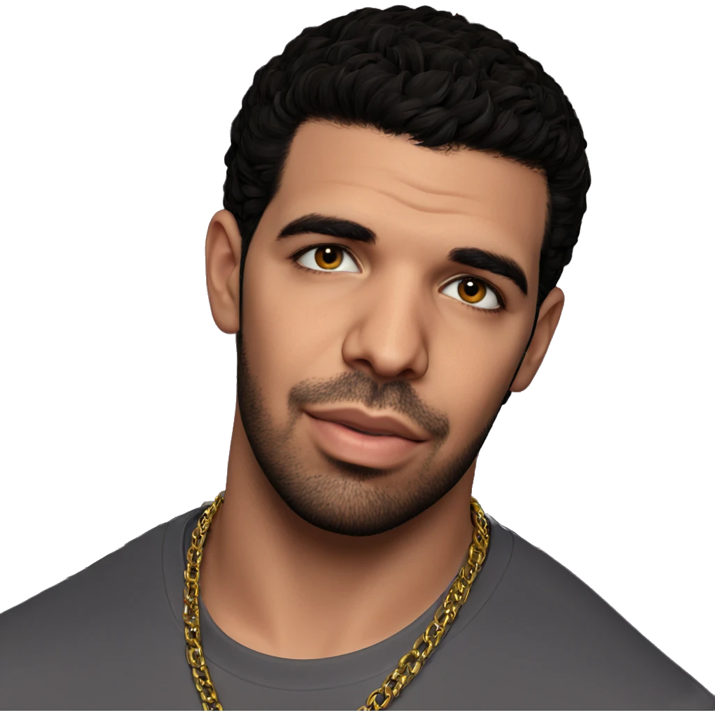 male portrait with necklace emoji