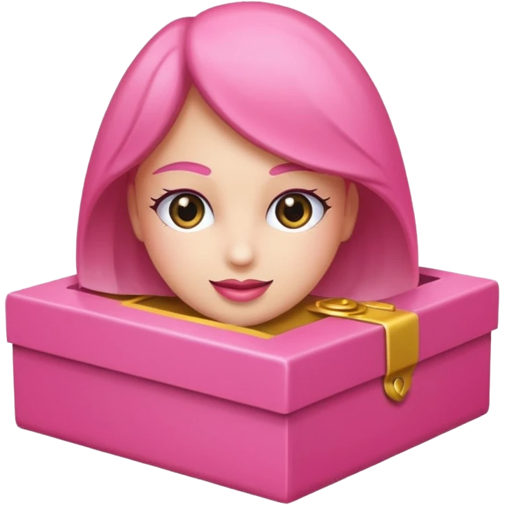 caixa de entrega rosa emoji