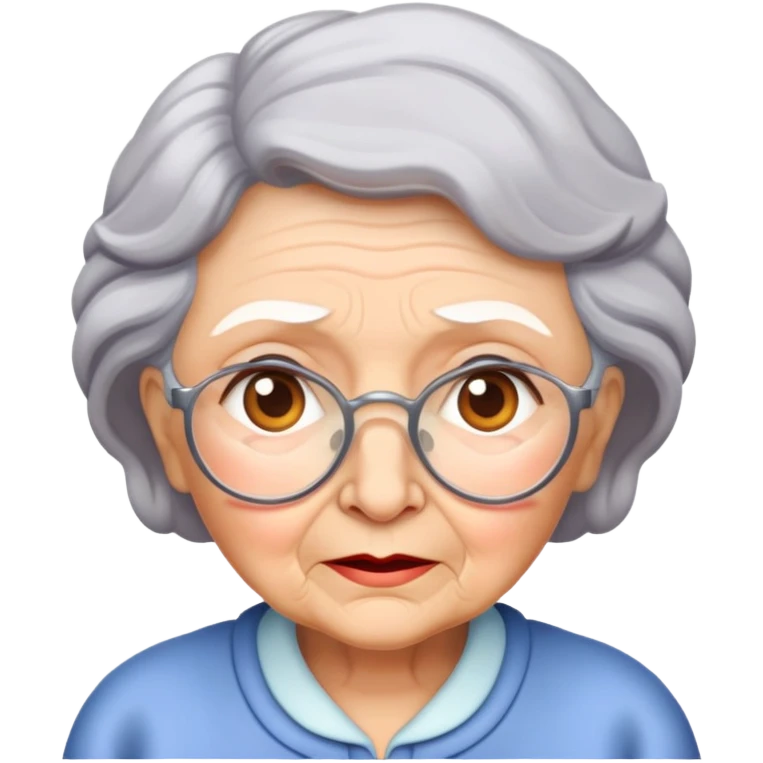 Grandma that’s intrigued emoji