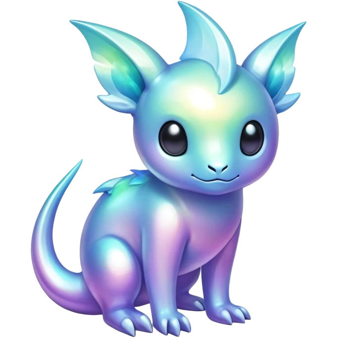  Iridescent pale fakemon-creature  emoji