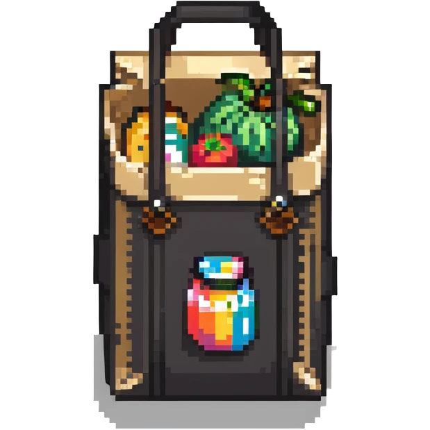 food delivery bag emoji