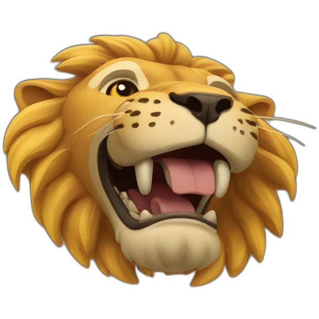 León sorprendido  emoji