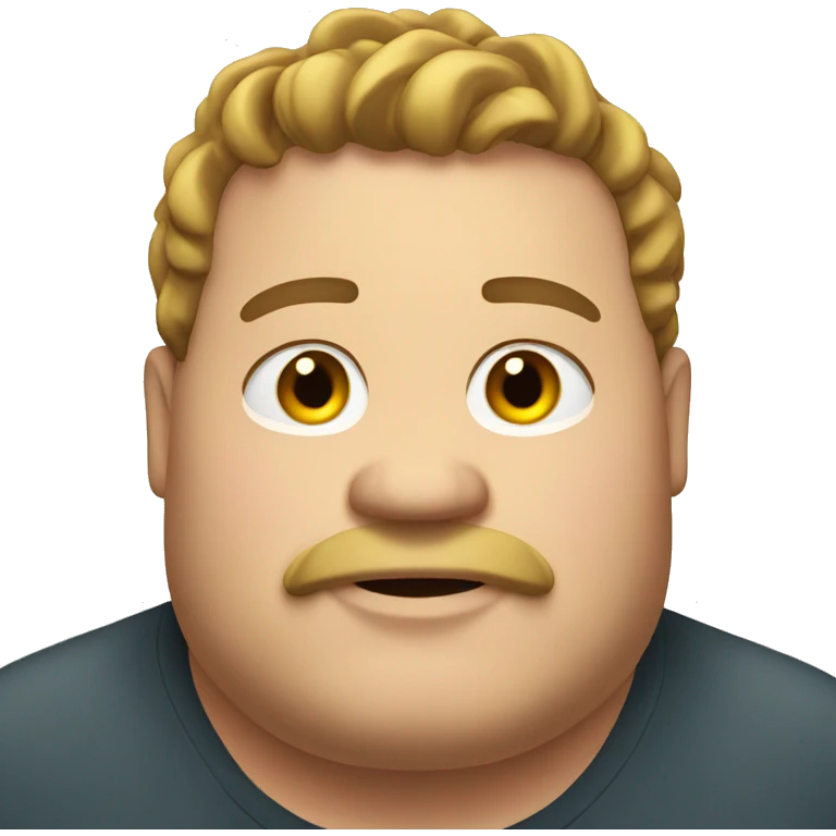 fat guy emoji