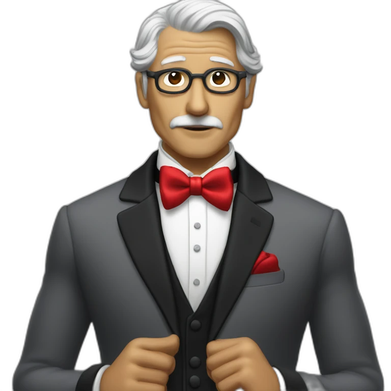 jenkins-a-gray-haired-skullet-butler-wearning-dinner-jacket-with-red-bow-tie-without-glasses-and-closed-eyes emoji