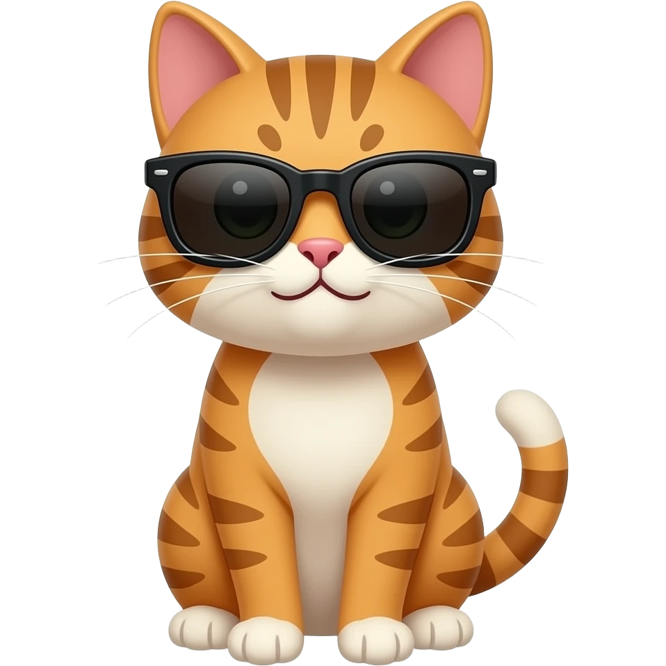 Cat wearing sunglasses emoji