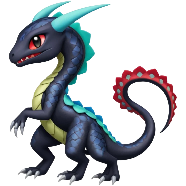 Colorful Exotic Meloetta-Salandit-Darkra-Stitch-Fakémon-creature-hybrid emoji