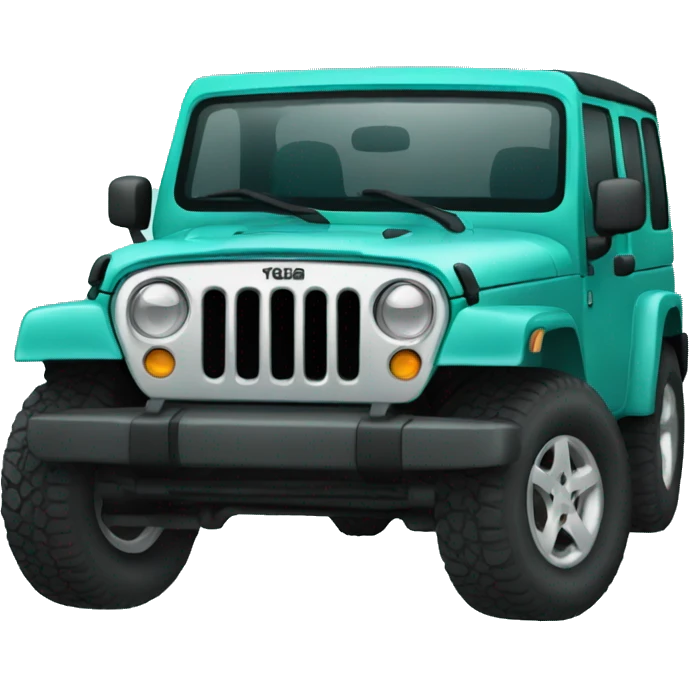 Teal Jeep  emoji