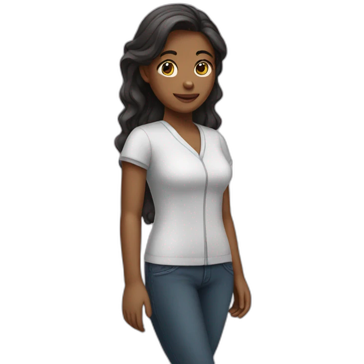 the girl is working emoji