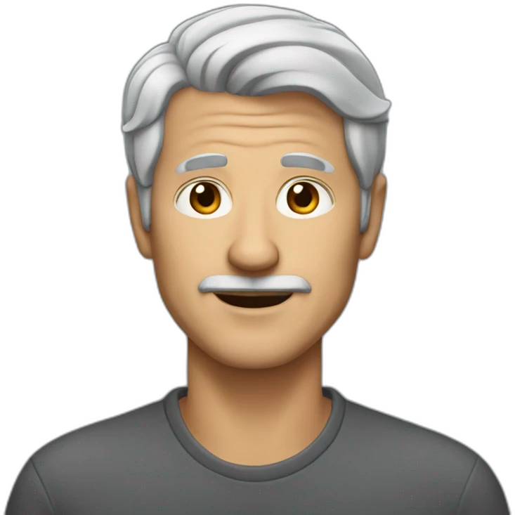 60-years-old-man-with-grey-hair emoji