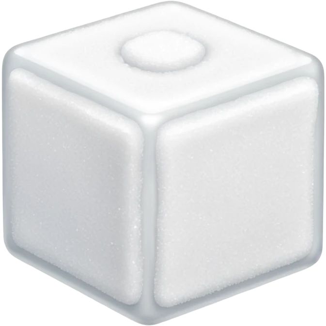 plain white cube of sugar emoji