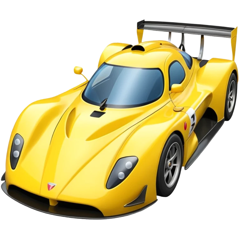 yellow racing car  emoji