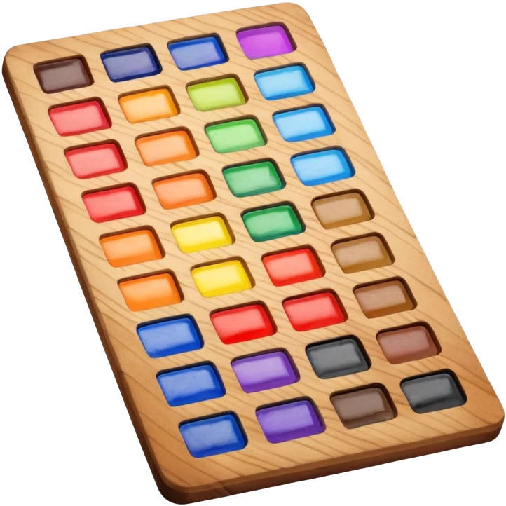 Watercolor palette  emoji