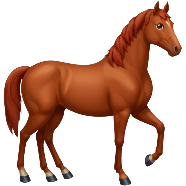The red horse 2026 emoji