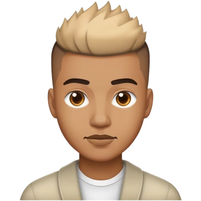 man with a burst fade haircut emoji
