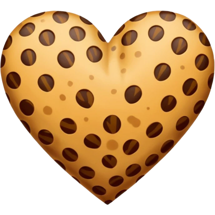 Cheeta print heart emoji