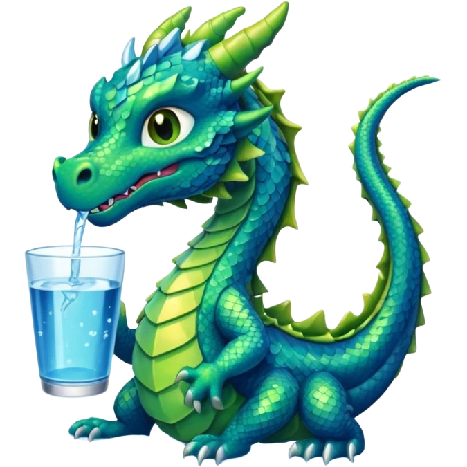 dragon drinking emoji