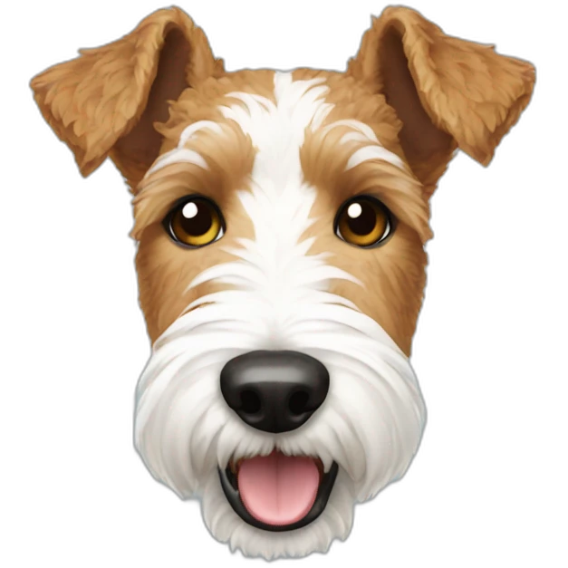 Happy Wire Foxterrier emoji