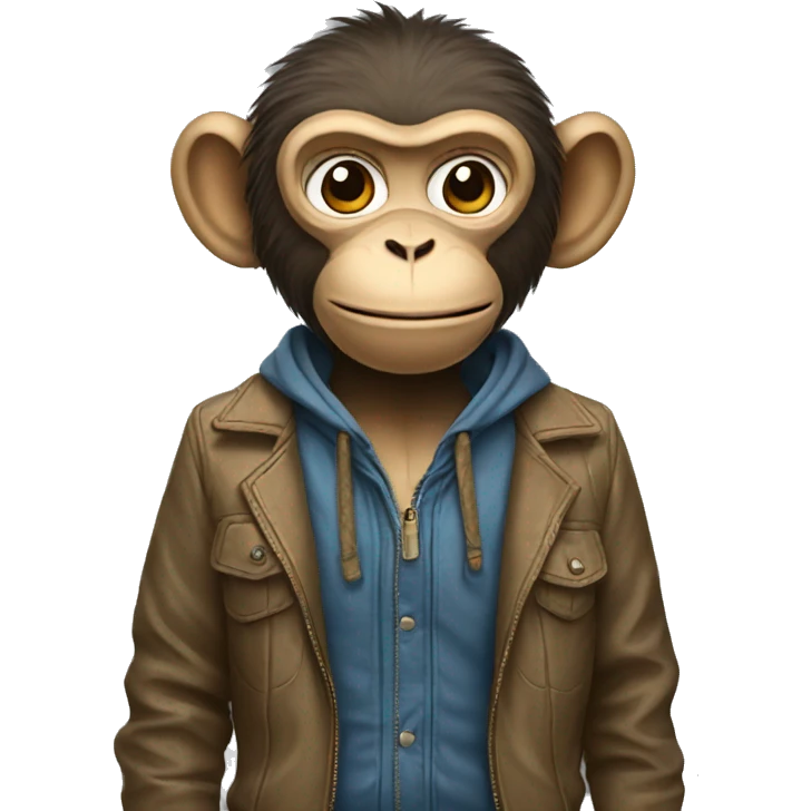 Monkey wearing clothes  emoji