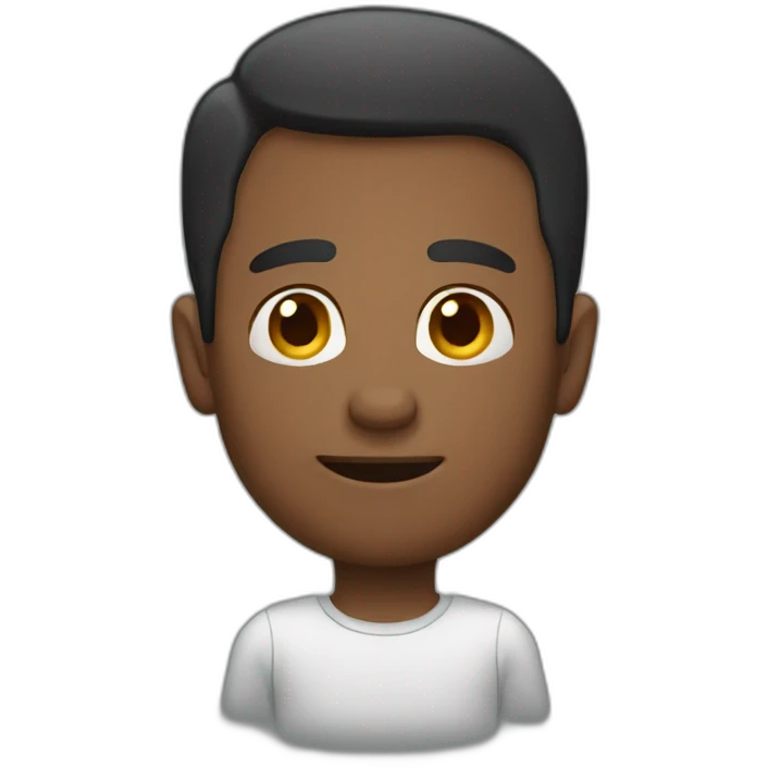 man holding one hand infront of him  emoji