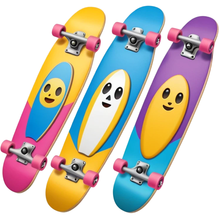 different skate versions emoji
