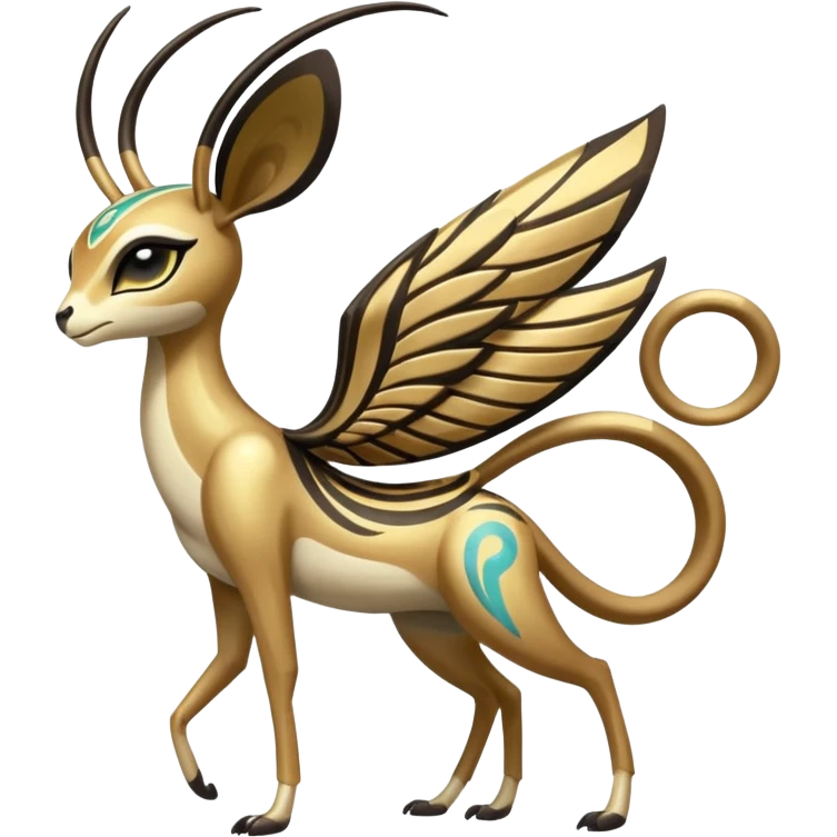 Ancient Shiny Glossy Legendary Egyptian Exotic Colorful Tropical Meloetta-Venom-Heliolisk-Helioptile-fusion, full body, tribal markings  emoji