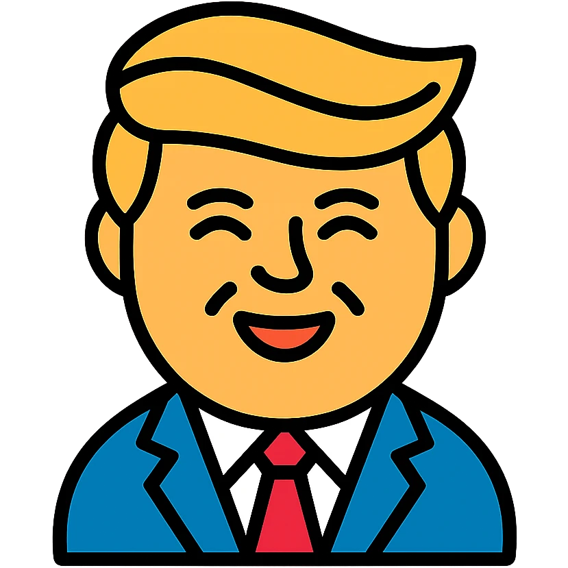 happy president trump emoji