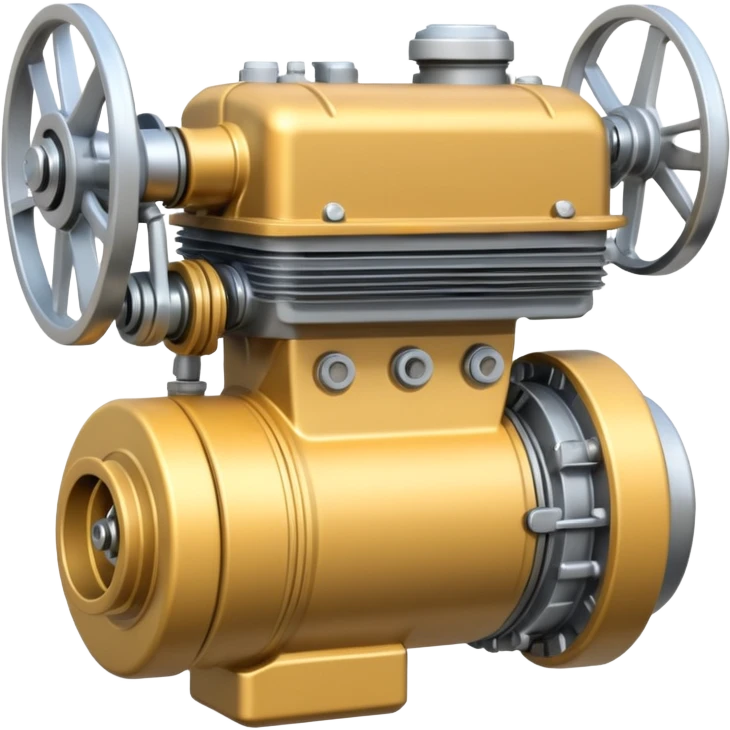 generate a very realistic two-stroke two-cylinder engine emoji