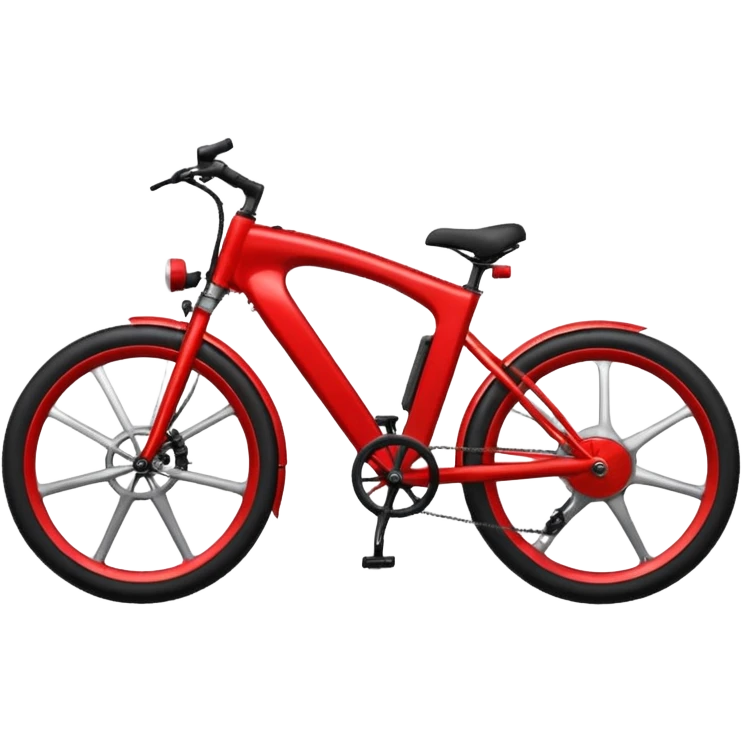 red electric bicycle emoji