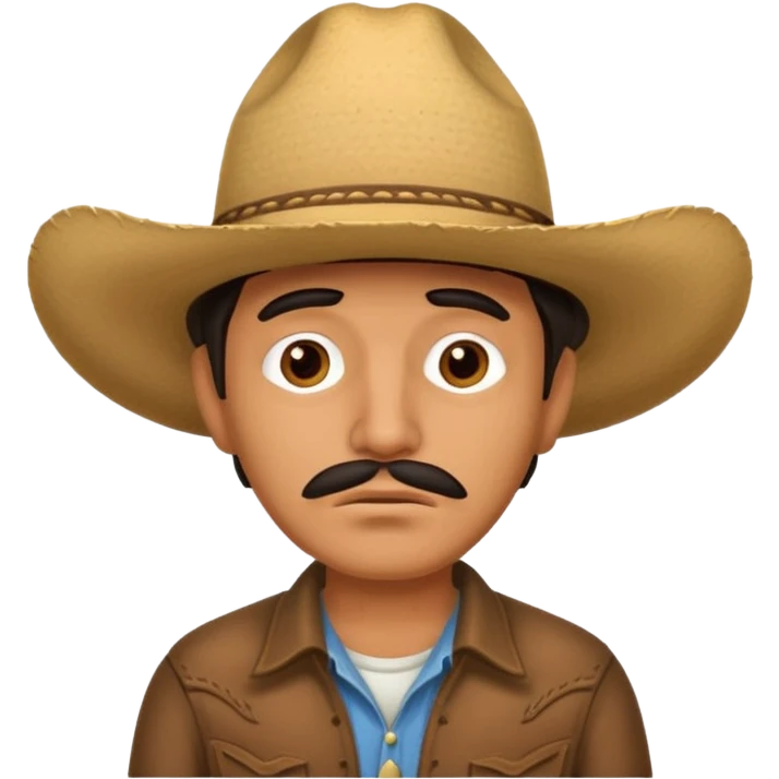 Tired Mexican with cowboy hat  emoji