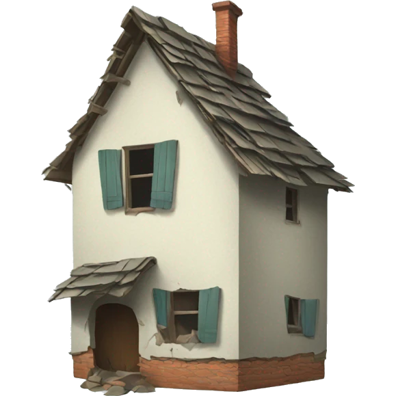 broken house emoji