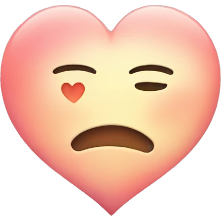 Heart with a moon emoji