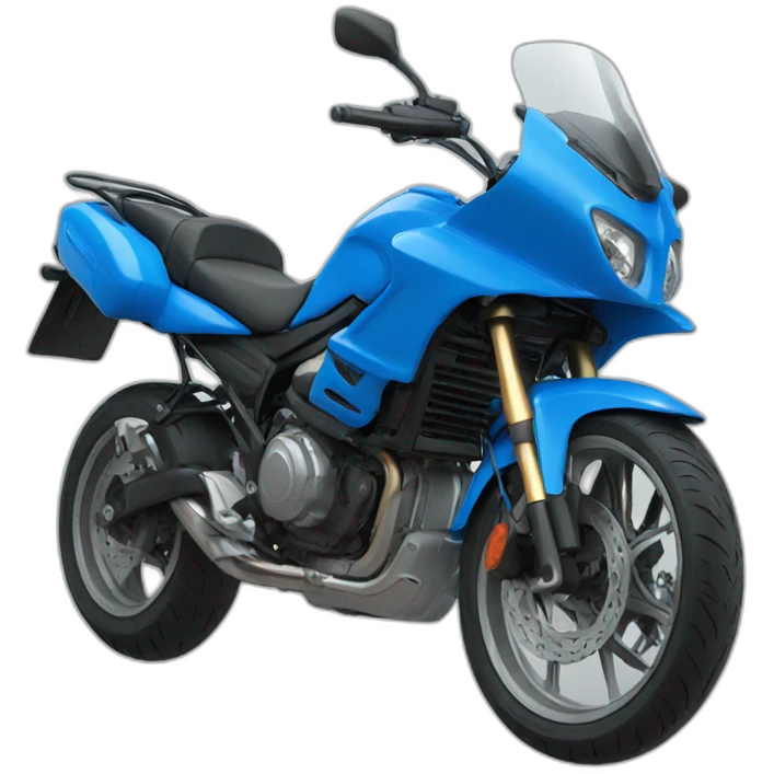 moto bleu emoji
