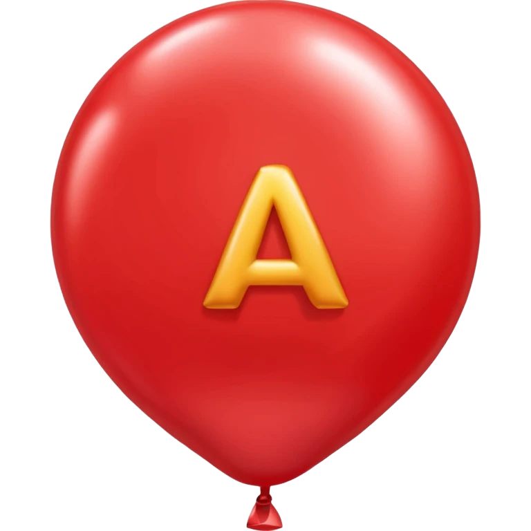The Letter A Balloon emoji