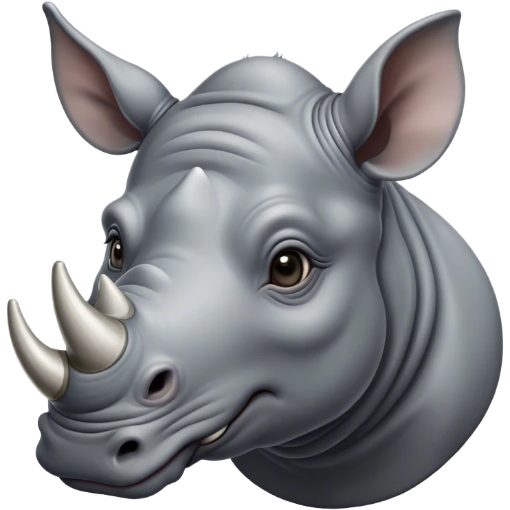 Rhinoceros wearing a nose ring emoji