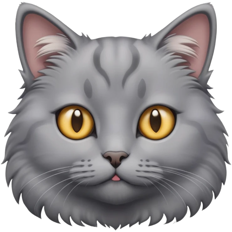 Grey cat emoji