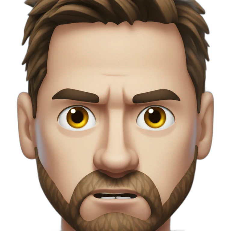 Leo messi angry emoji