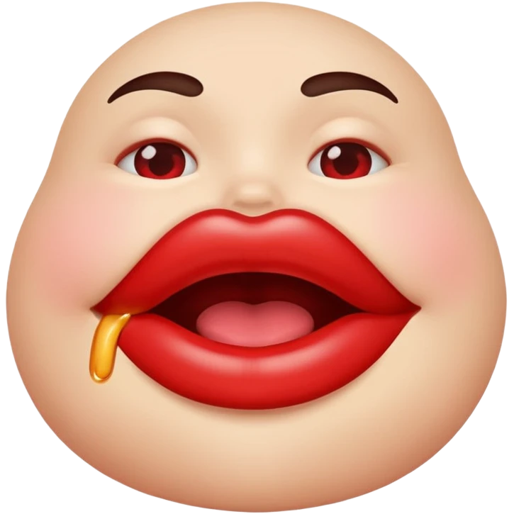 sexy lip bite emoji