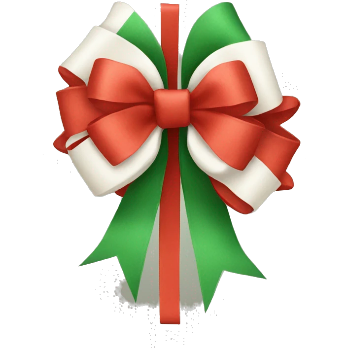 christmas bow emoji