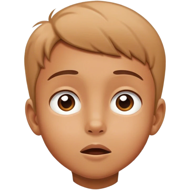 kid looking up emoji