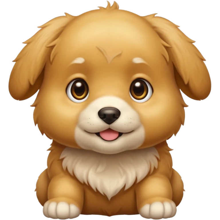 glossy golden puppy emoji
