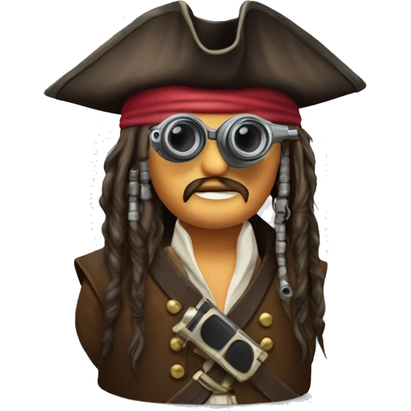 jack sparrow binoculars emoji