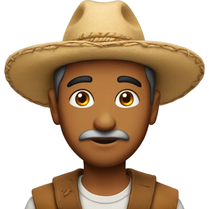 An Indian Manwith hat emoji