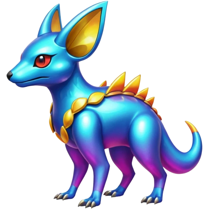  exotic colorful Protogen-Fakémon-Pokémon-Vernid-creature emoji